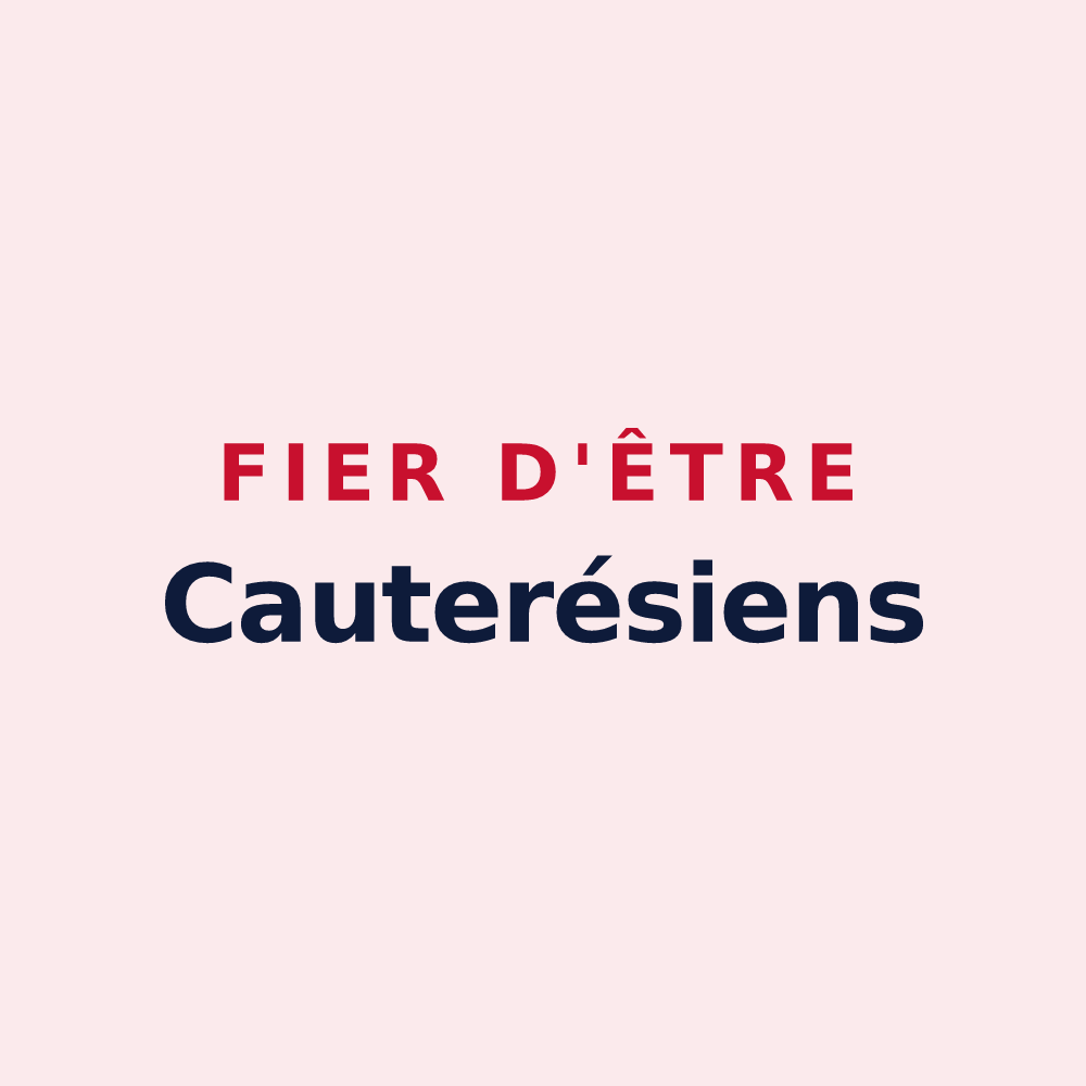 Magnet « Fier d'être Cauterésiens » — design pour Cauterets