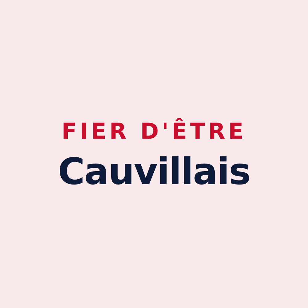 Magnet « Fier d'être Cauvillais » — design pour Cauville