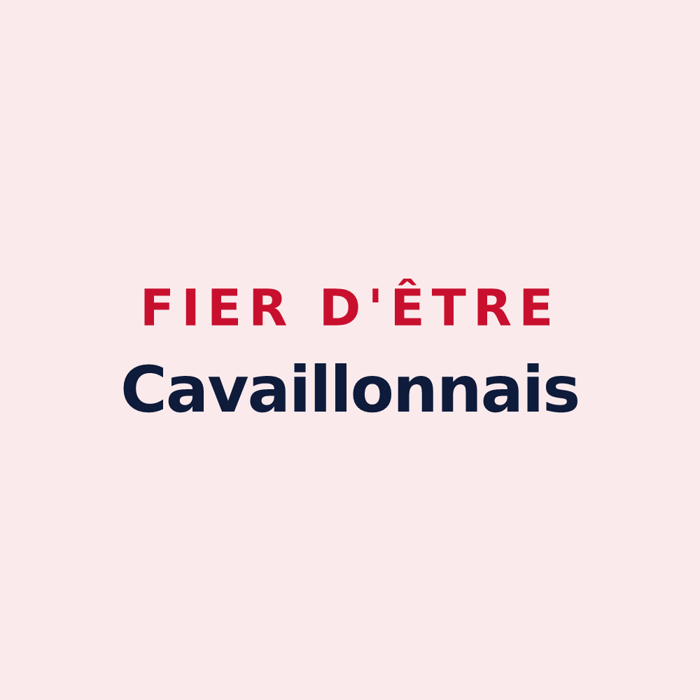 Magnet « Fier d'être Cavaillonnais » — design pour Cavaillon