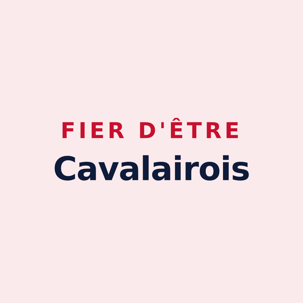 Magnet « Fier d'être Cavalairois » — design pour Cavalaire-sur-Mer