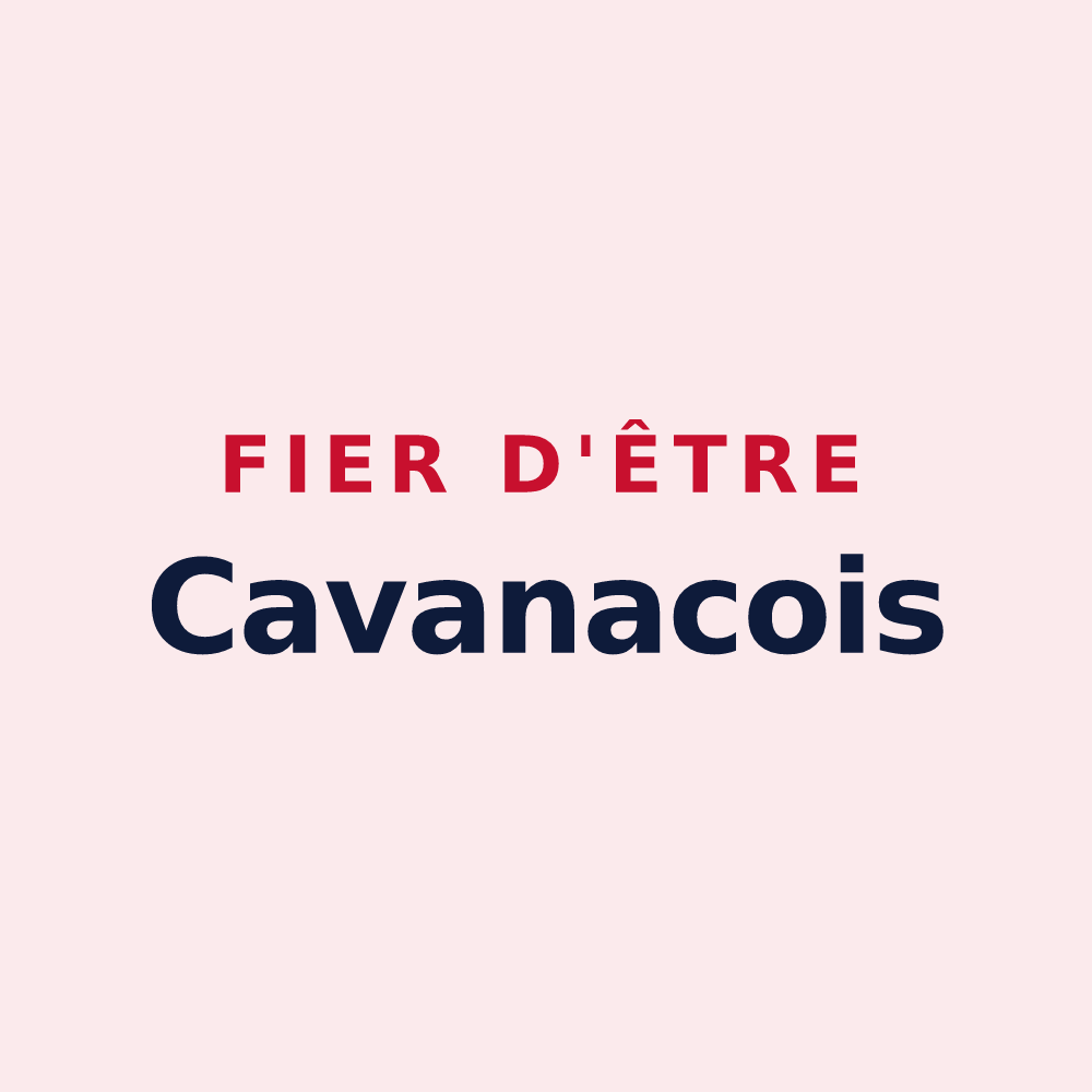 Magnet « Fier d'être Cavanacois » — design pour Cavanac