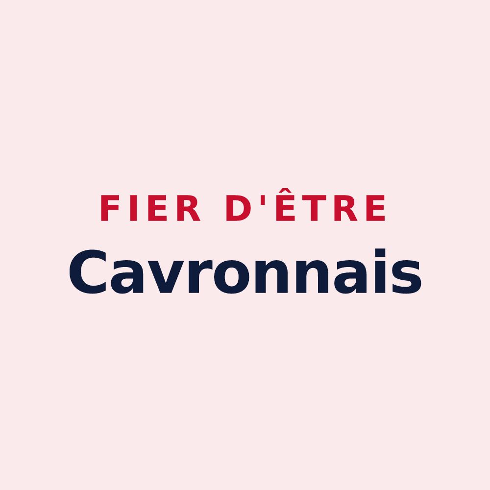 Magnet « Fier d'être Cavronnais » — design pour Cavron-Saint-Martin