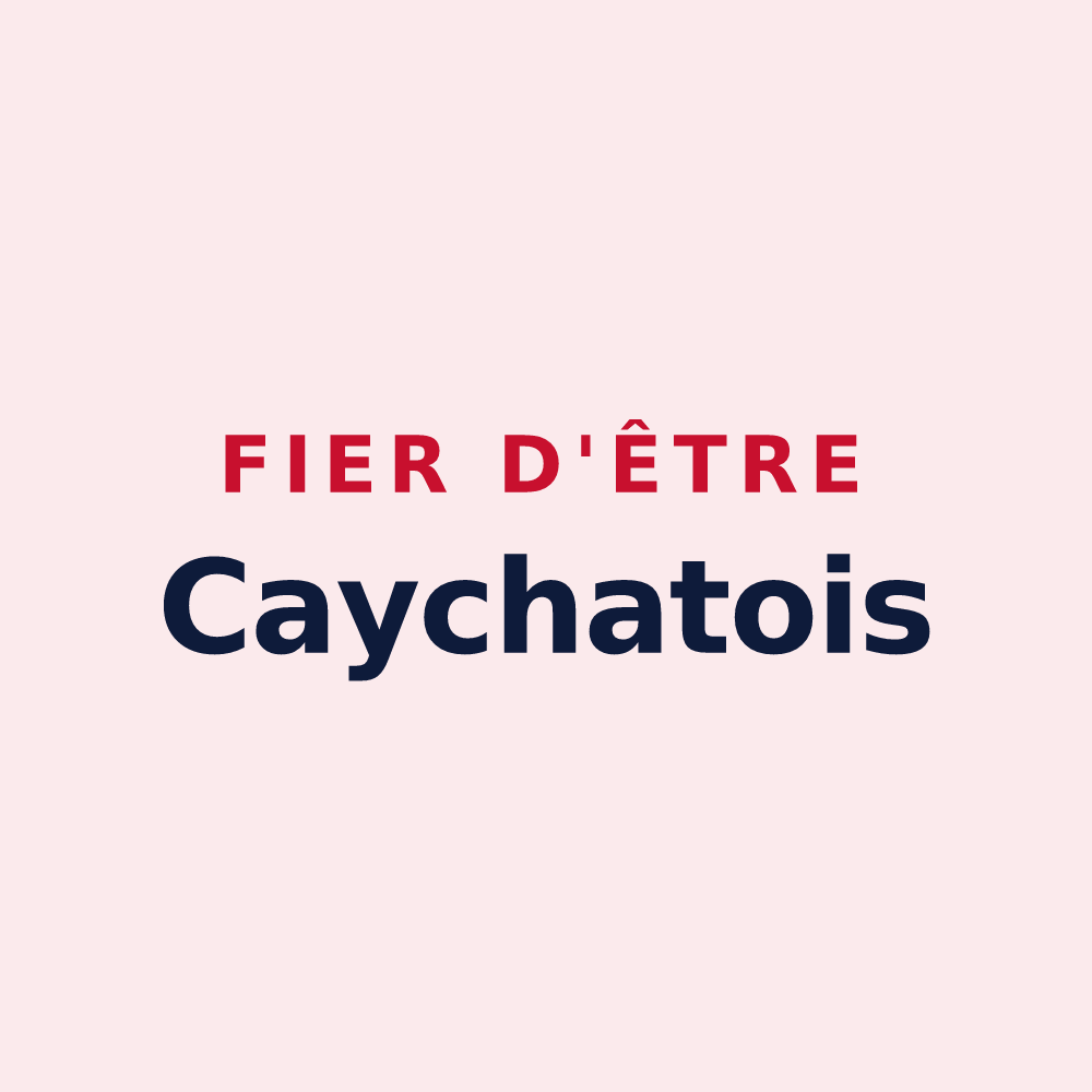 Magnet « Fier d'être Caychatois » — design pour Caychax-et-Senconac