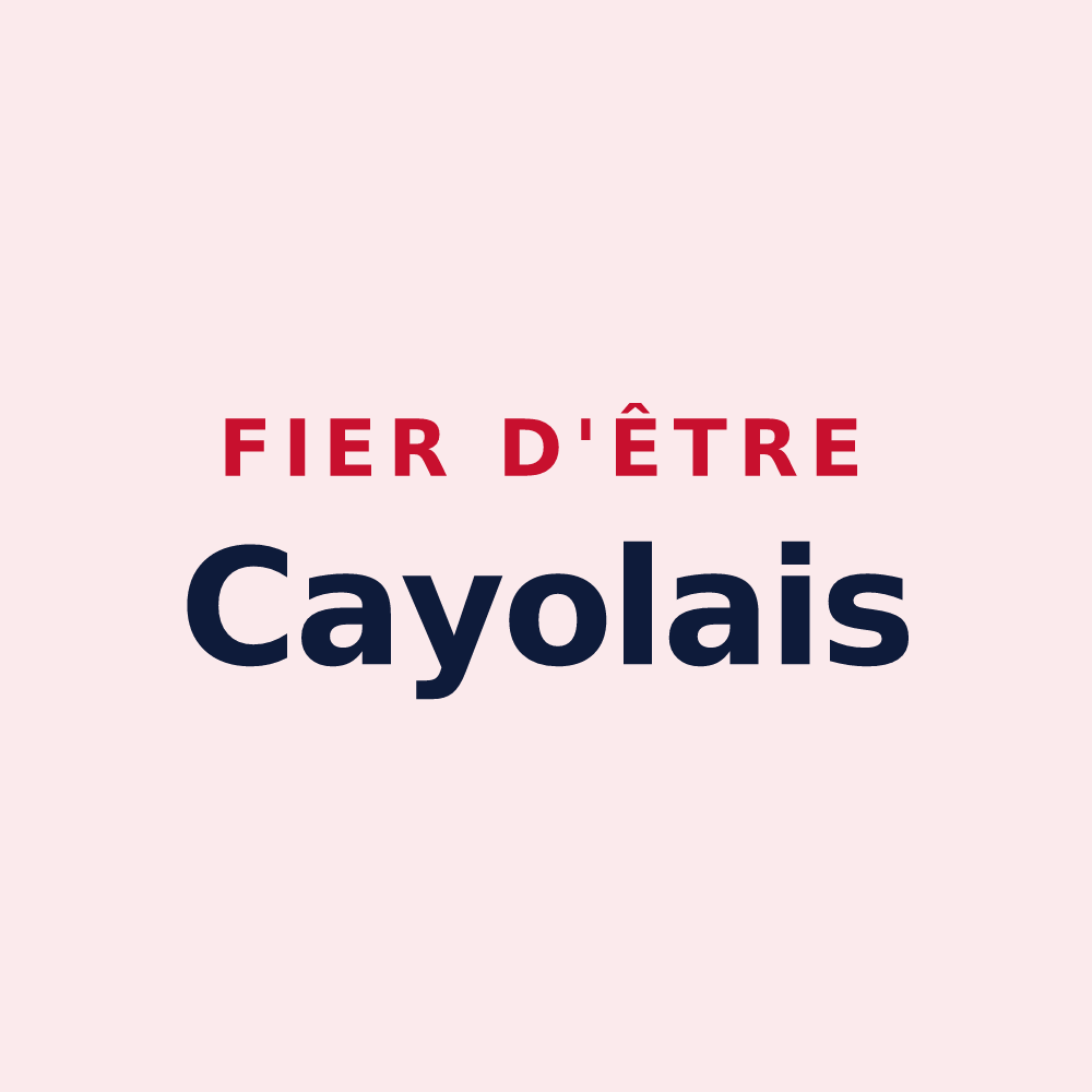 Magnet « Fier d'être Cayolais » — design pour Cayeux-en-Santerre