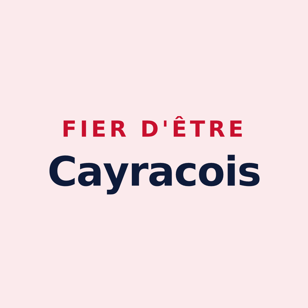 Magnet « Fier d'être Cayracois » — design pour Cayrac
