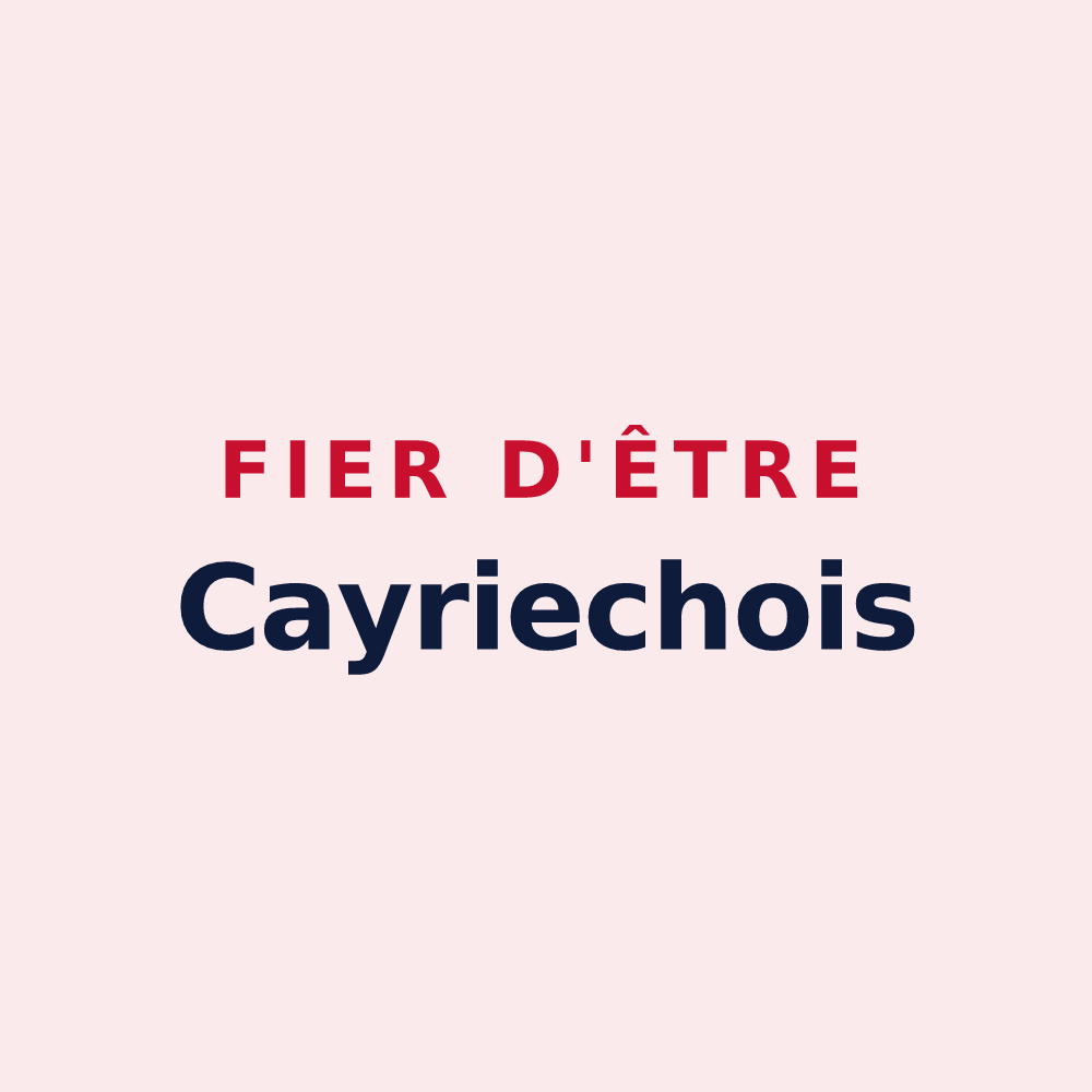 Magnet « Fier d'être Cayriechois » — design pour Cayriech
