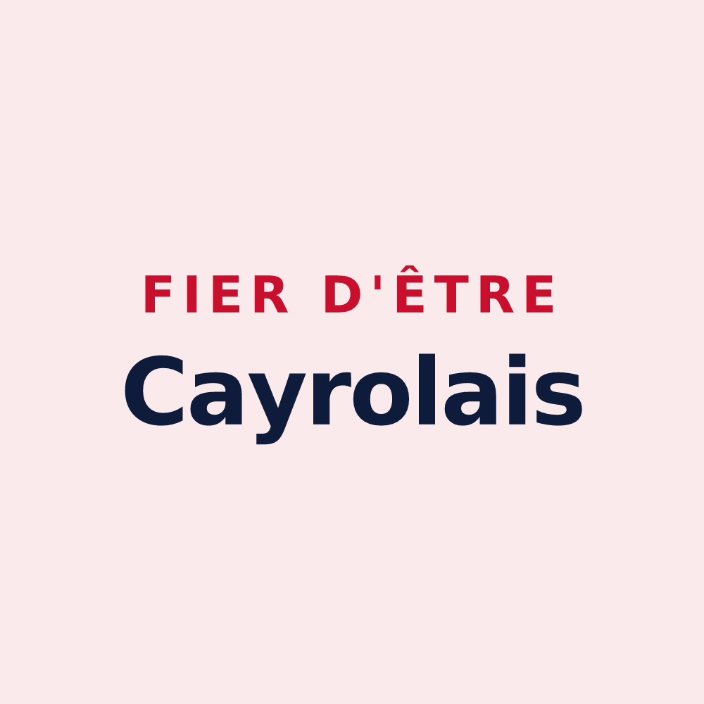 Magnet « Fier d'être Cayrolais » — design pour Cayrols