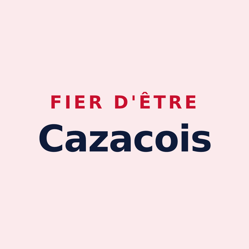 Magnet « Fier d'être Cazacois » — design pour Cazac