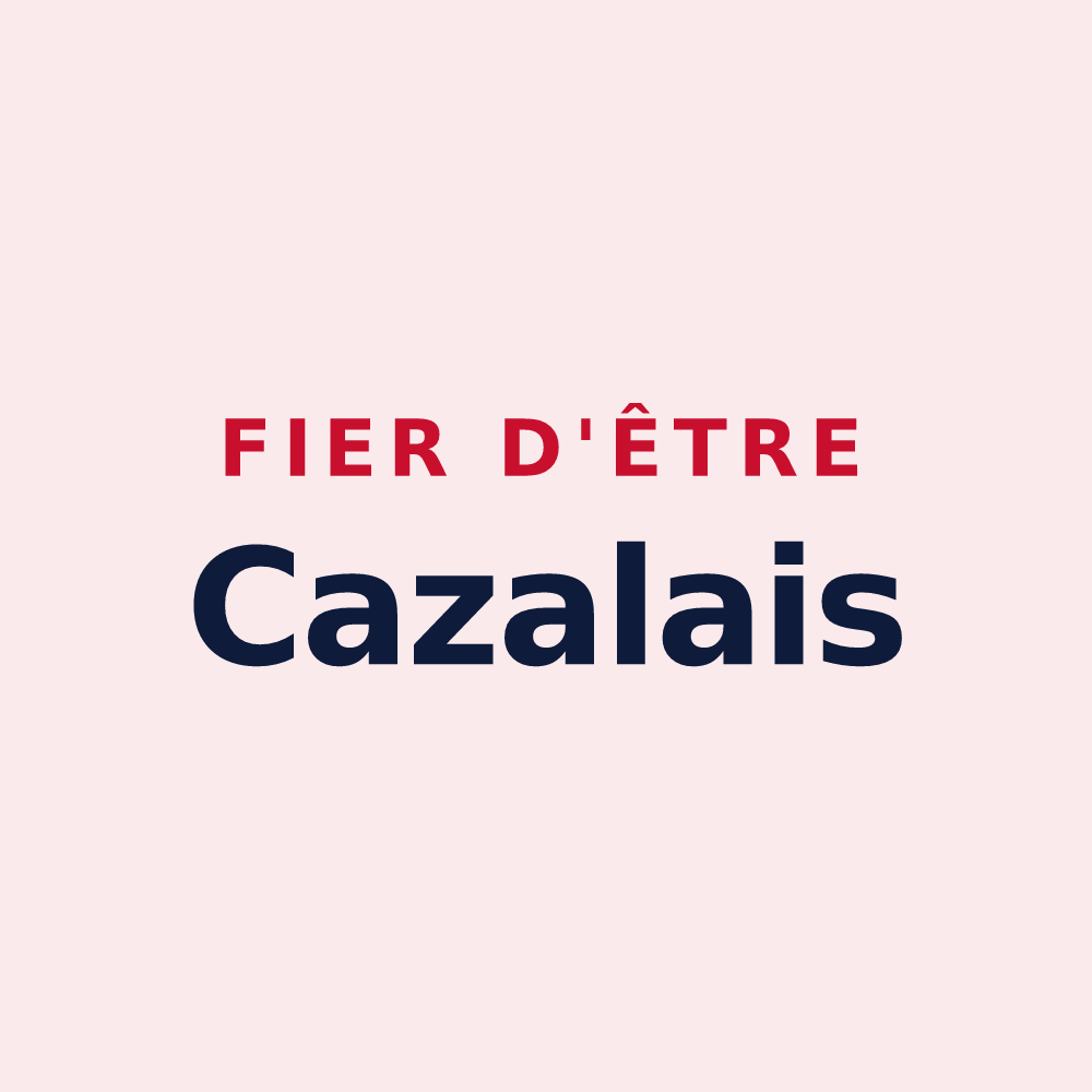 Magnet « Fier d'être Cazalais » — design pour Cazals