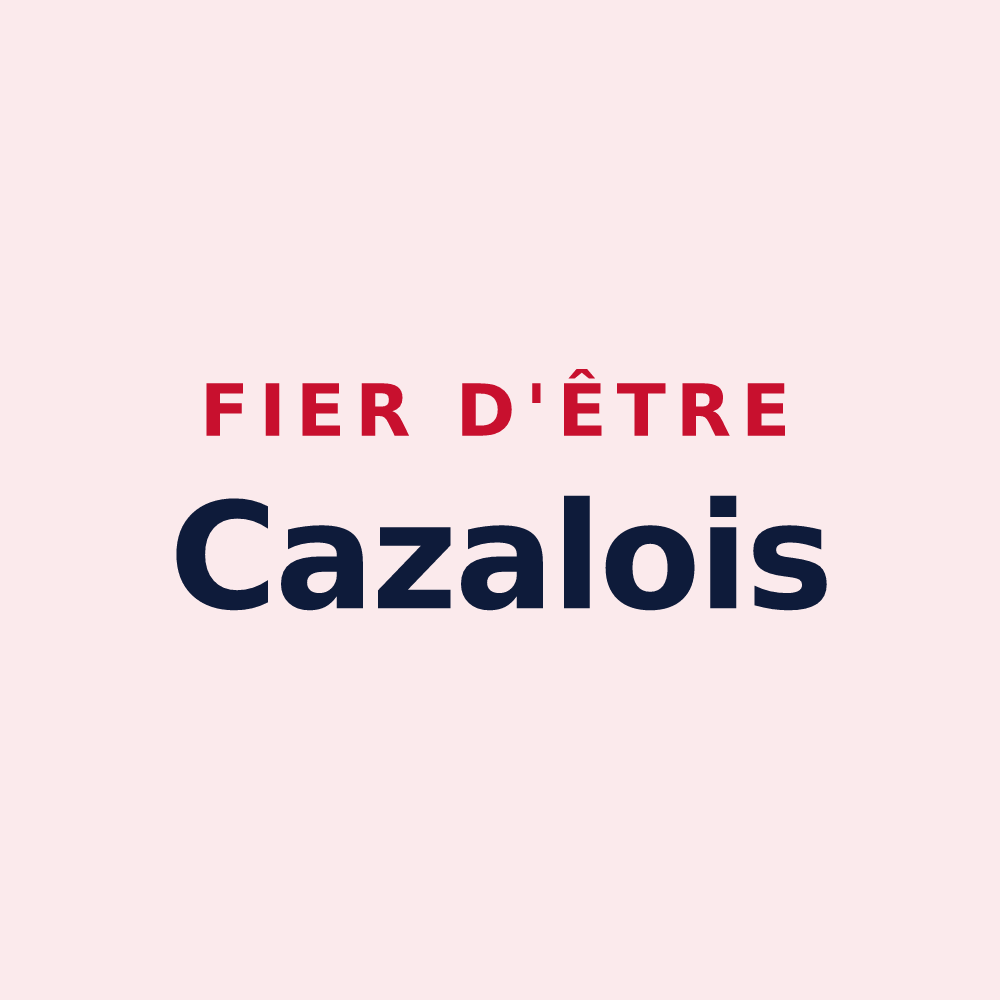 Magnet « Fier d'être Cazalois » — design pour Cazals-des-Baylès