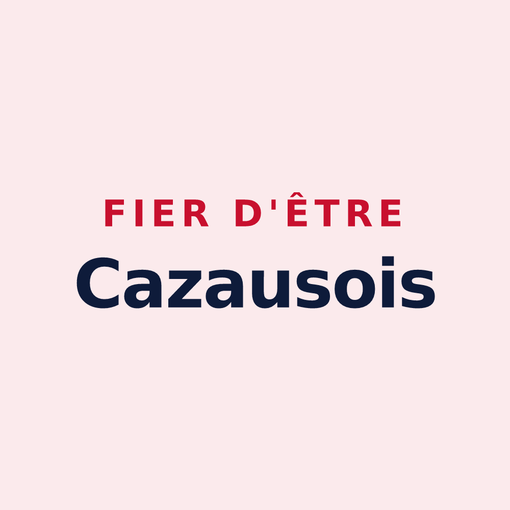 Magnet « Fier d'être Cazausois » — design pour Cazaux