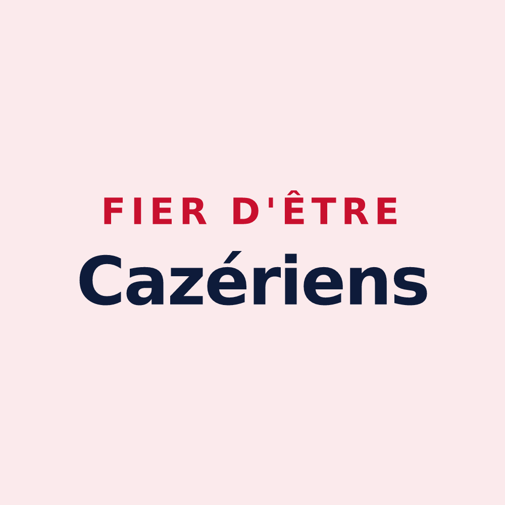Magnet « Fier d'être Cazériens » — design pour Cazères-sur-l'Adour