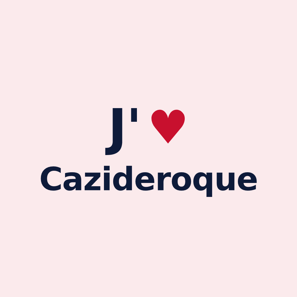 Magnet personnalisé Cazideroque — design J'aime Cazideroque