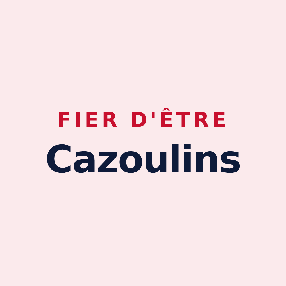 Magnet « Fier d'être Cazoulins » — design pour Cazouls-lès-Béziers