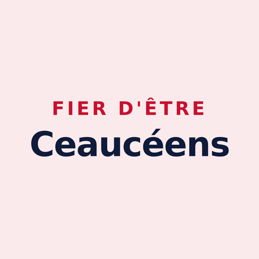 Magnet « Fier d'être Ceaucéens » — design pour Ceaucé