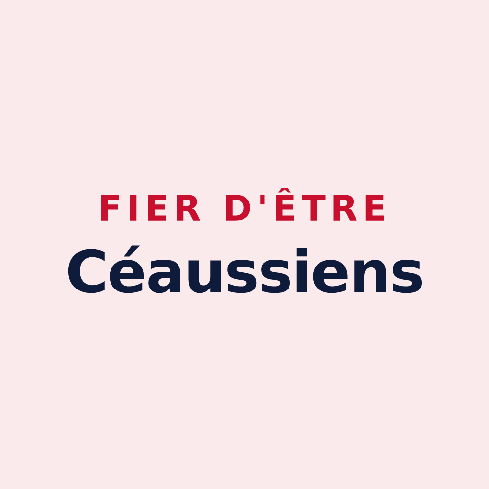 Magnet « Fier d'être Céaussiens » — design pour Céaux