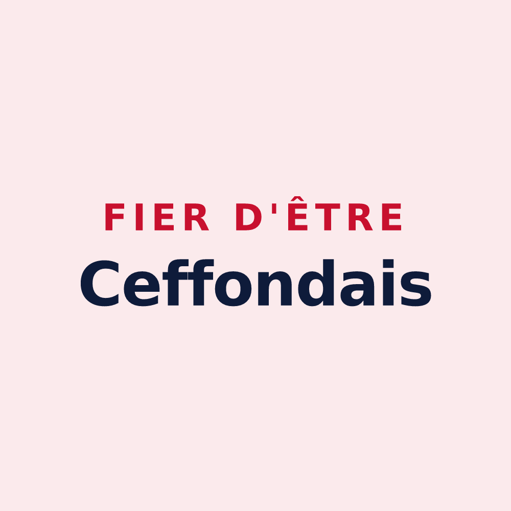 Magnet « Fier d'être Ceffondais » — design pour Ceffonds