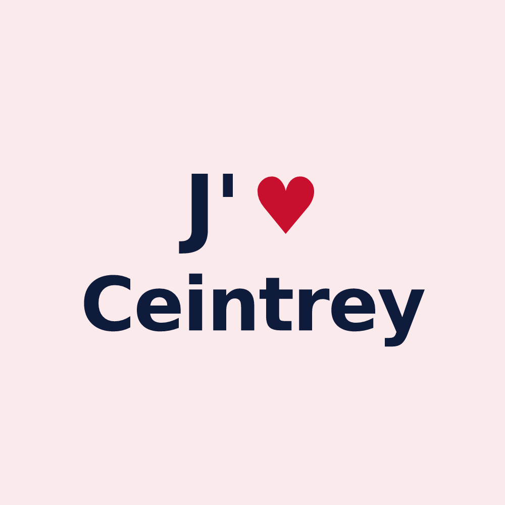 Magnet personnalisé Ceintrey — design J'aime Ceintrey