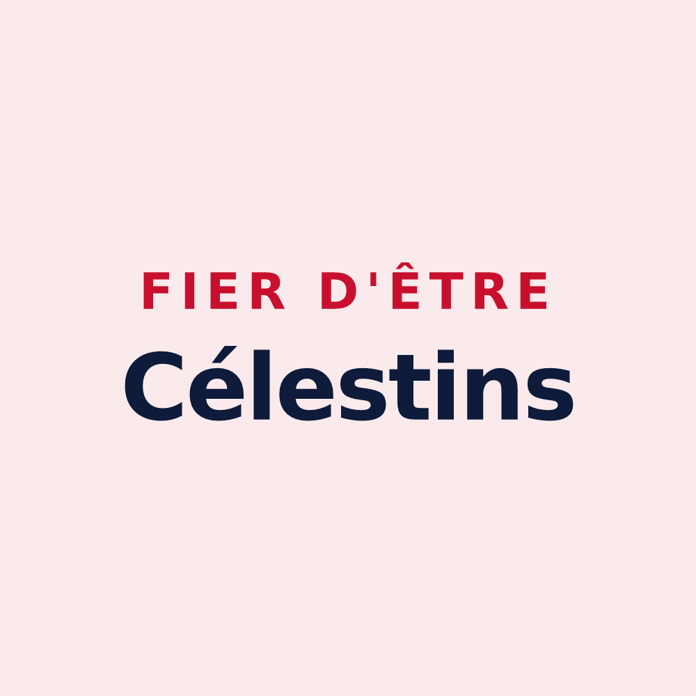 Magnet « Fier d'être Célestins » — design pour Celle-Lévescault