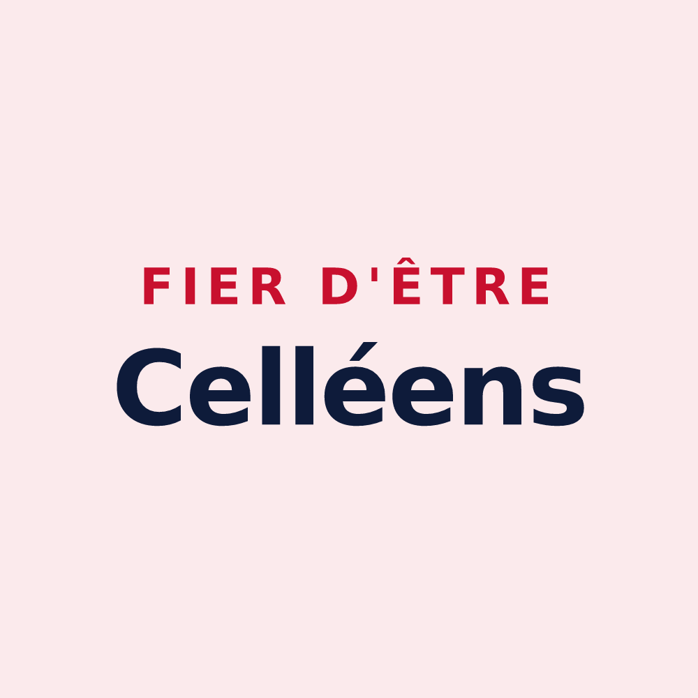Magnet « Fier d'être Celléens » — design pour Cellé