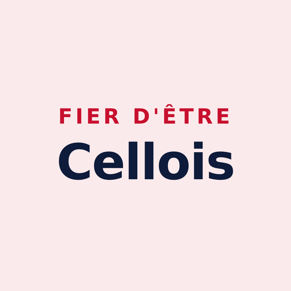 Magnet « Fier d'être Cellois » — design pour Celles