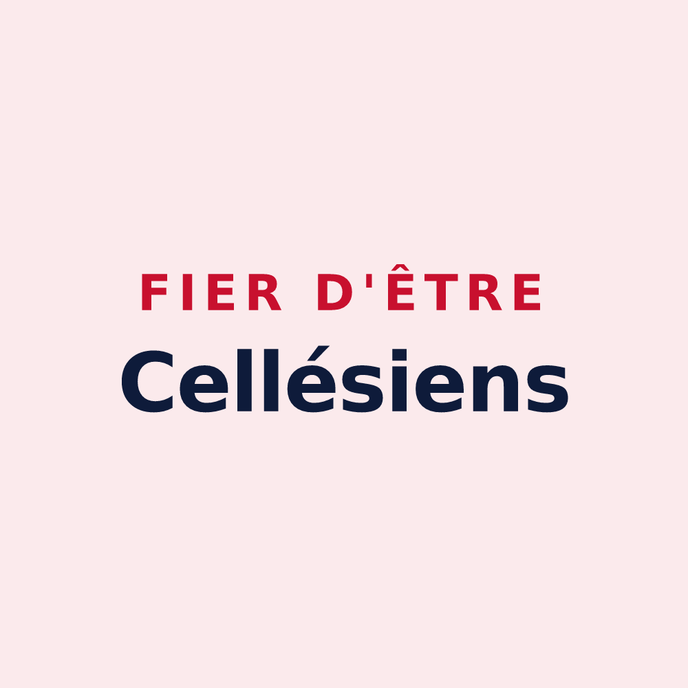Magnet « Fier d'être Cellésiens » — design pour Celles