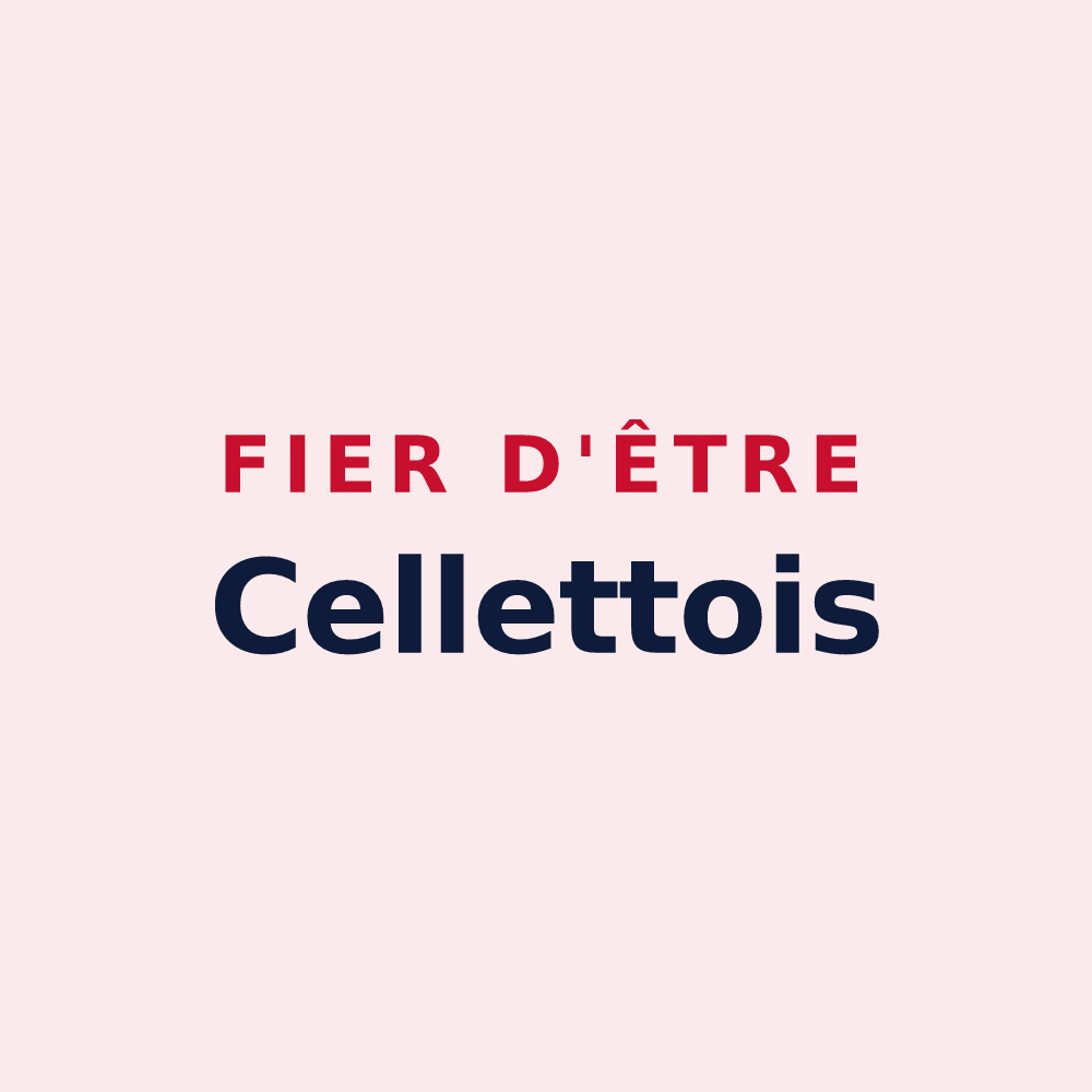 Magnet « Fier d'être Cellettois » — design pour Cellettes