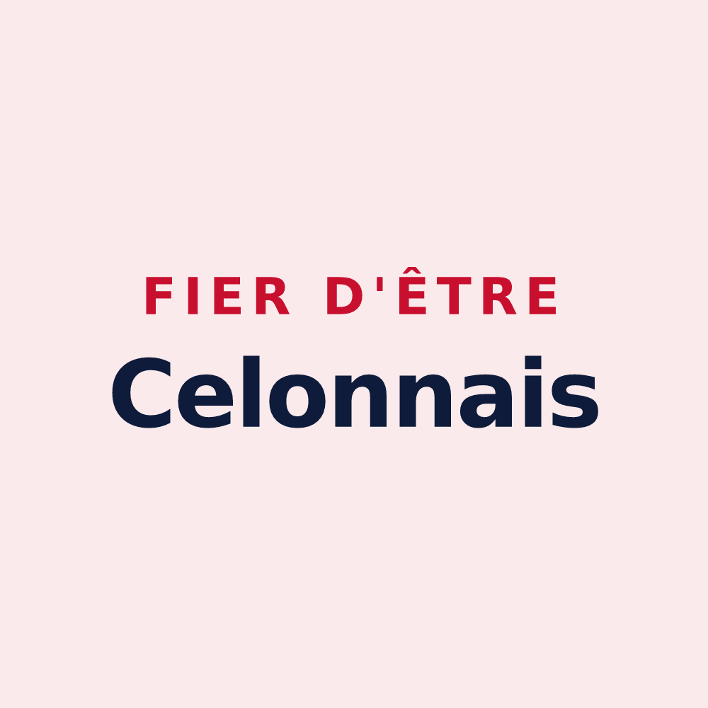 Magnet « Fier d'être Celonnais » — design pour Celon