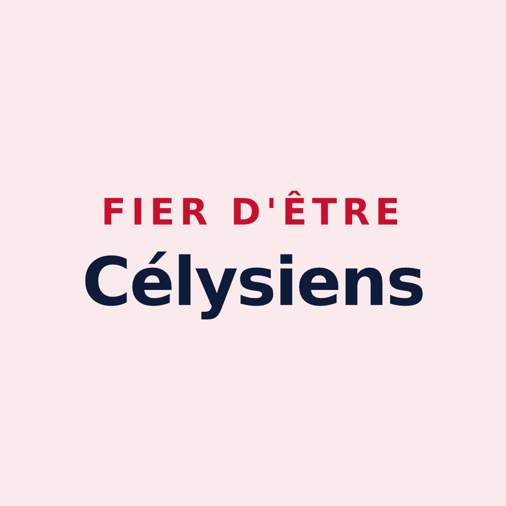 Magnet « Fier d'être Célysiens » — design pour Cély