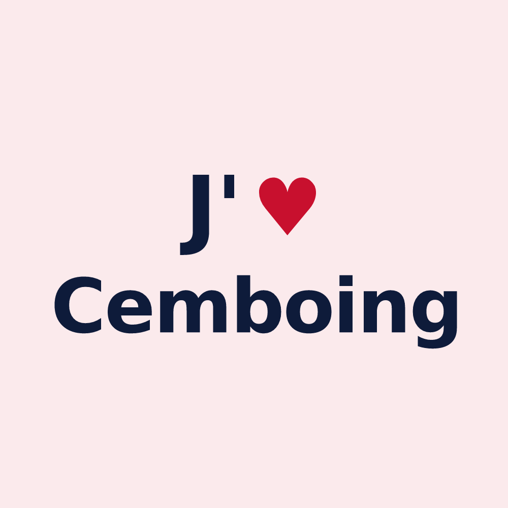 Magnet personnalisé Cemboing — design J'aime Cemboing