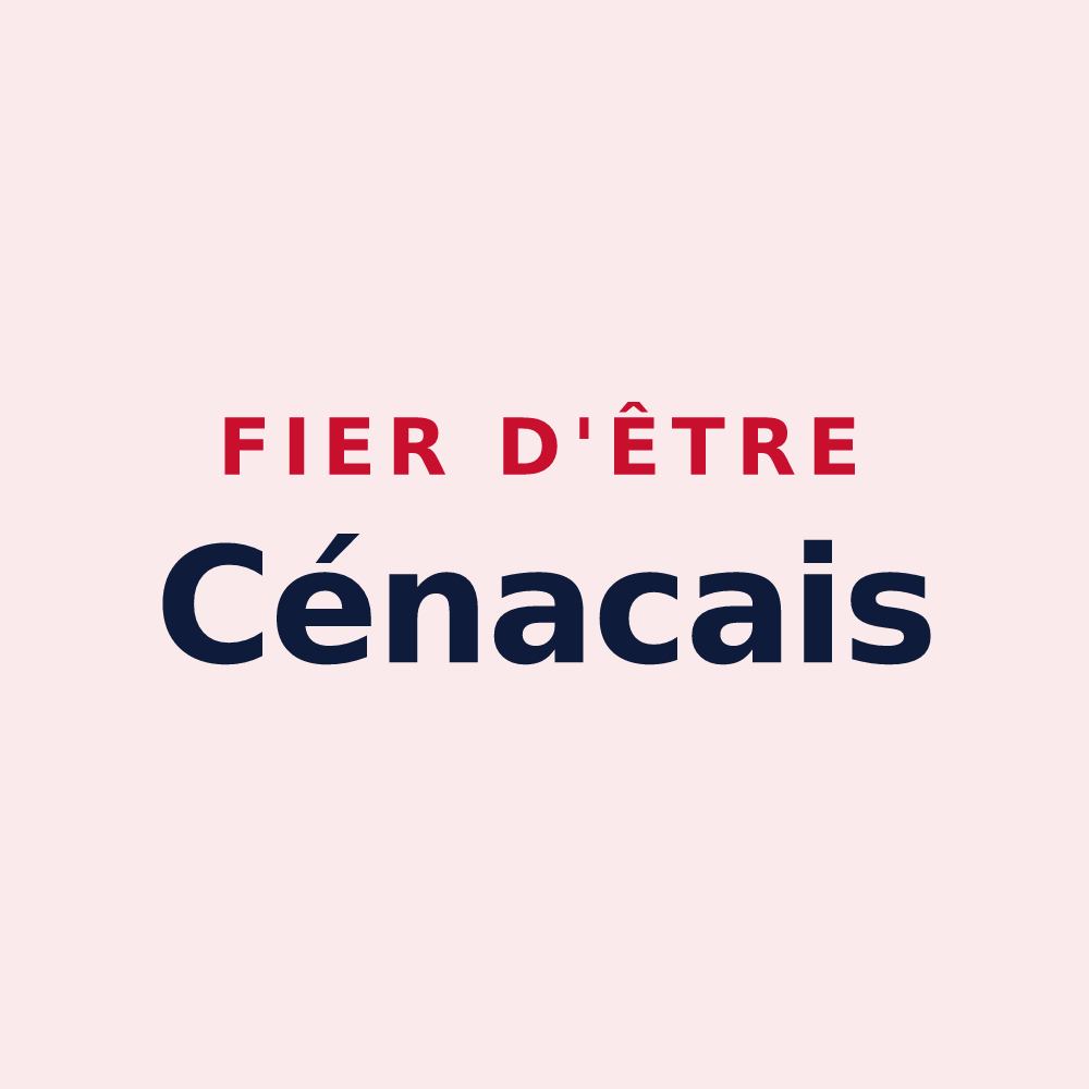 Magnet « Fier d'être Cénacais » — design pour Cénac