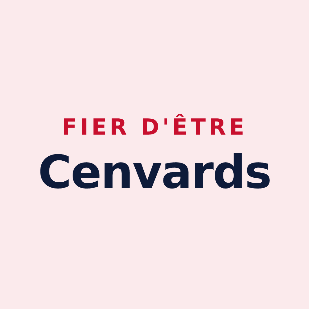 Magnet « Fier d'être Cenvards » — design pour Cenves