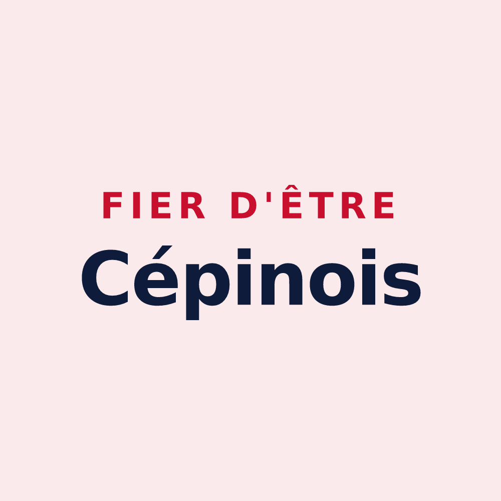 Magnet « Fier d'être Cépinois » — design pour Cépie