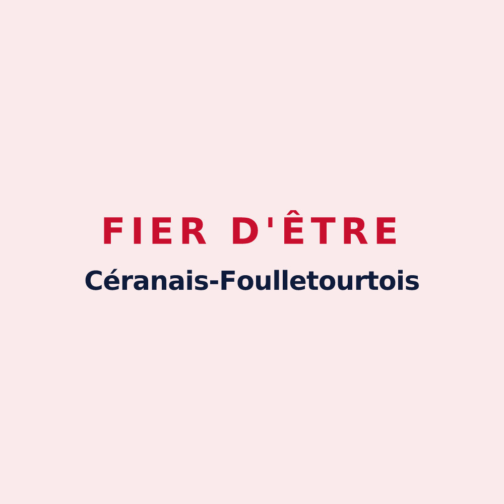 Magnet « Fier d'être Céranais-Foulletourtois » — design pour Cérans-Foulletourte