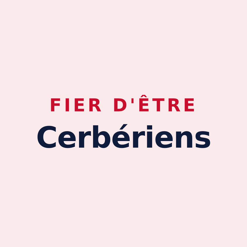 Magnet « Fier d'être Cerbériens » — design pour Cerbère