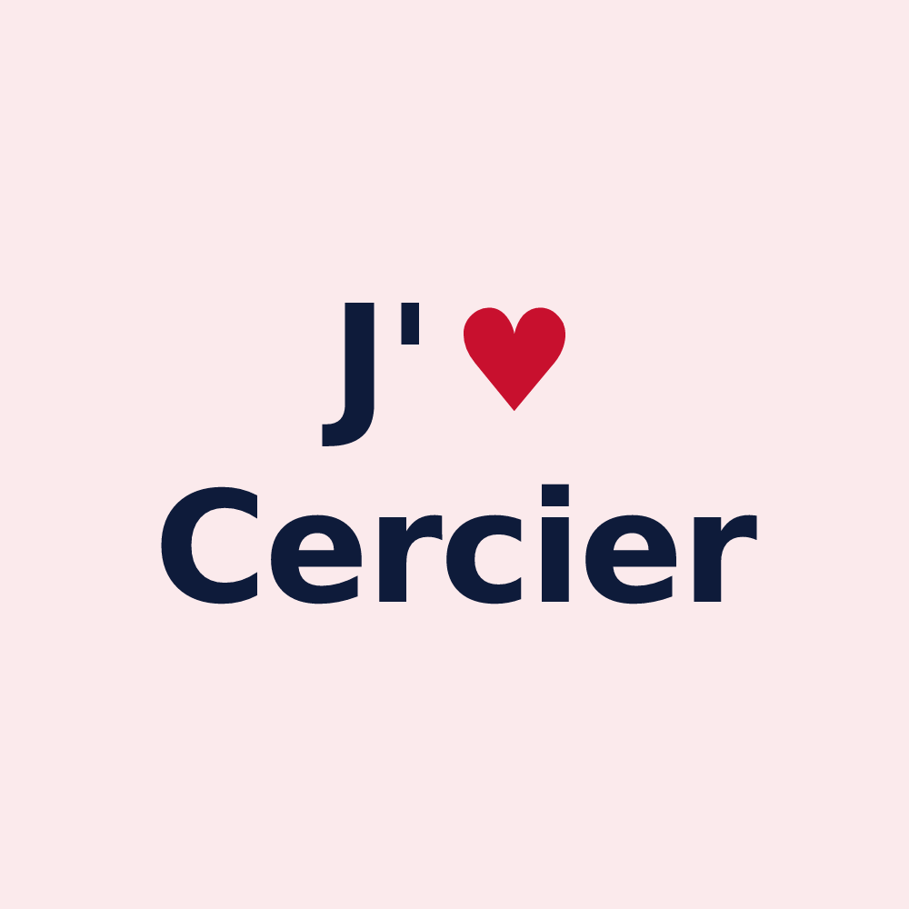 Magnet personnalisé Cercier — design J'aime Cercier