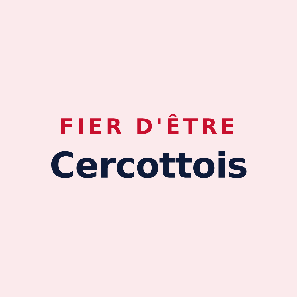 Magnet « Fier d'être Cercottois » — design pour Cercottes