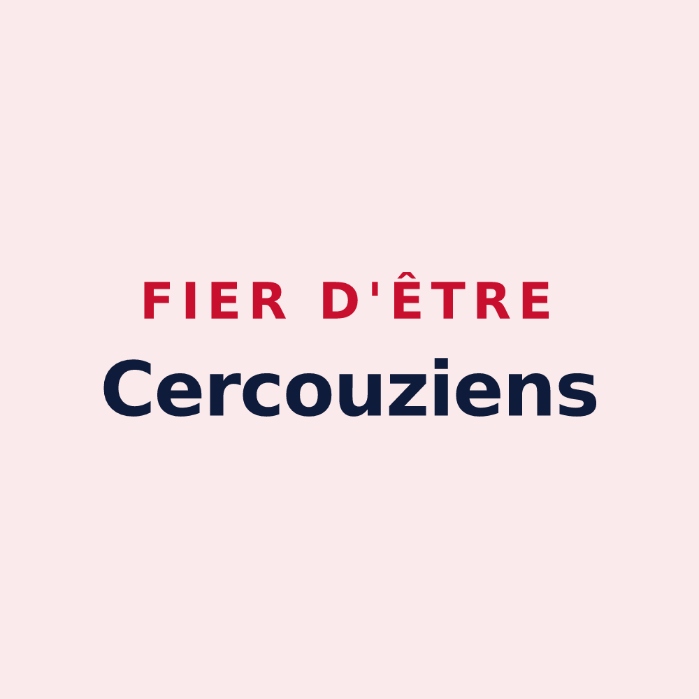 Magnet « Fier d'être Cercouziens » — design pour Cercoux