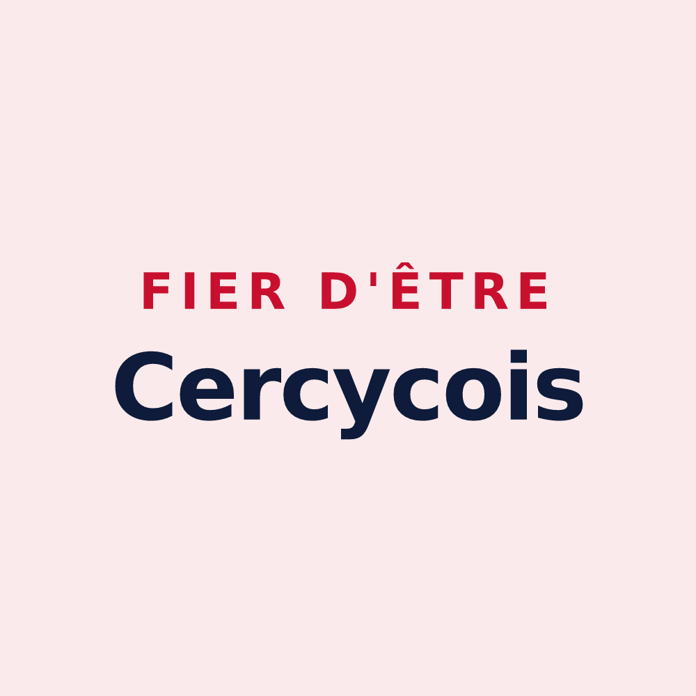 Magnet « Fier d'être Cercycois » — design pour Cercy-la-Tour