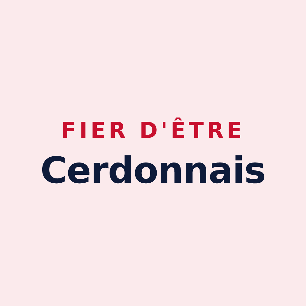 Magnet « Fier d'être Cerdonnais » — design pour Cerdon