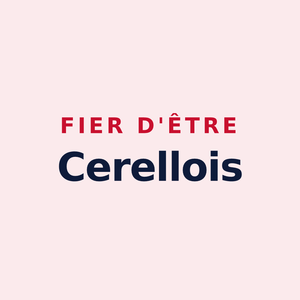 Magnet « Fier d'être Cerellois » — design pour Cerelles
