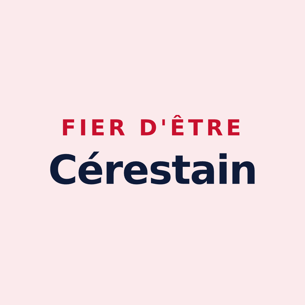 Magnet « Fier d'être Cérestain » — design pour Céreste-en-Luberon