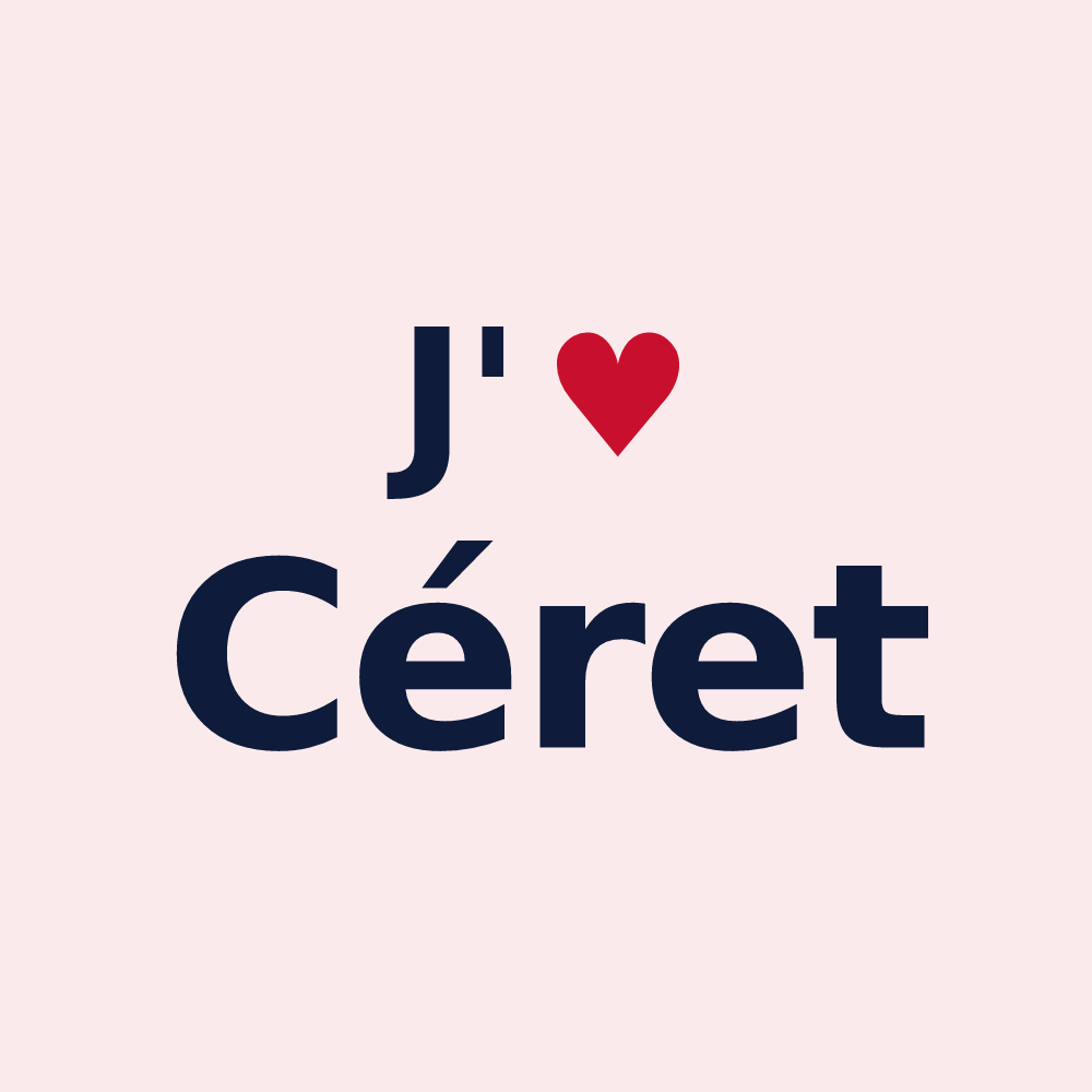 Magnet personnalisé Céret — design J'aime Céret