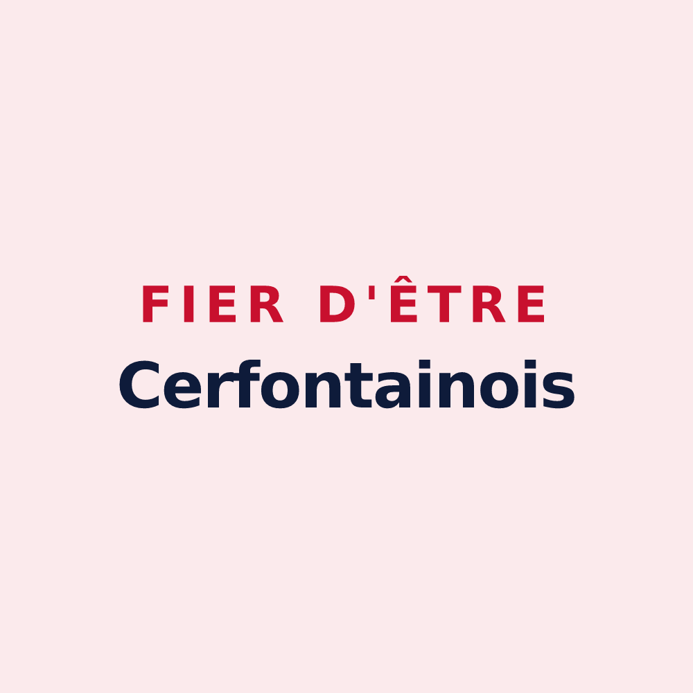 Magnet « Fier d'être Cerfontainois » — design pour Cerfontaine