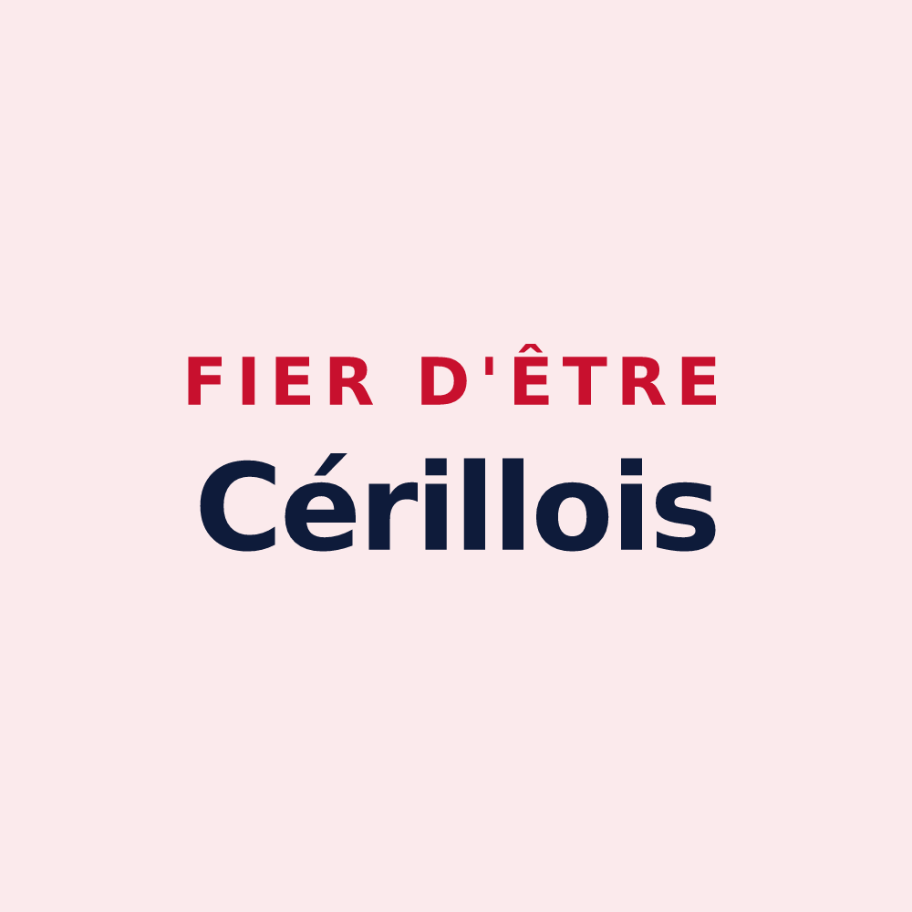 Magnet « Fier d'être Cérillois » — design pour Cérilly