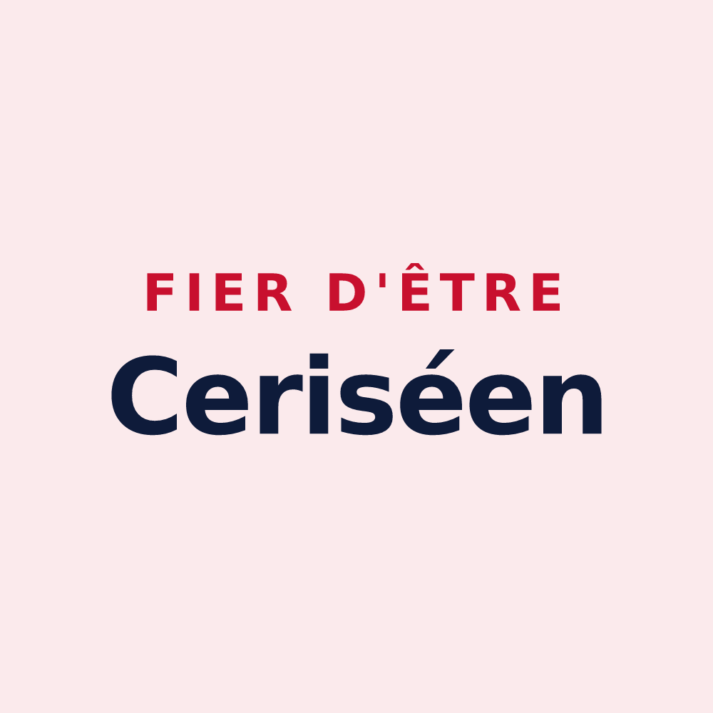 Magnet « Fier d'être Ceriséen » — design pour Cerisé