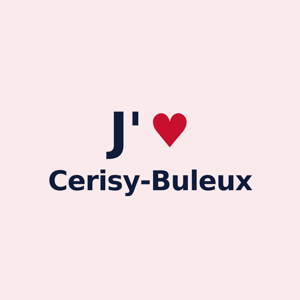 Magnet personnalisé Cerisy-Buleux — design J'aime Cerisy-Buleux