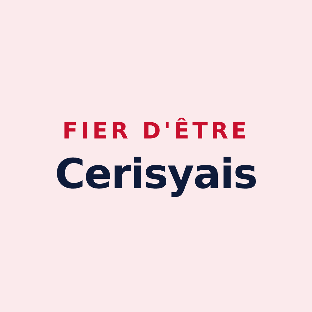 Magnet « Fier d'être Cerisyais » — design pour Cerisy-la-Forêt