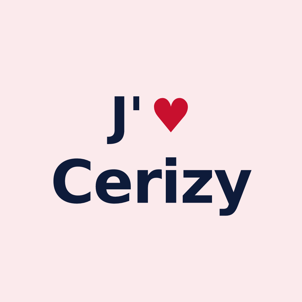 Magnet personnalisé Cerizy — design J'aime Cerizy