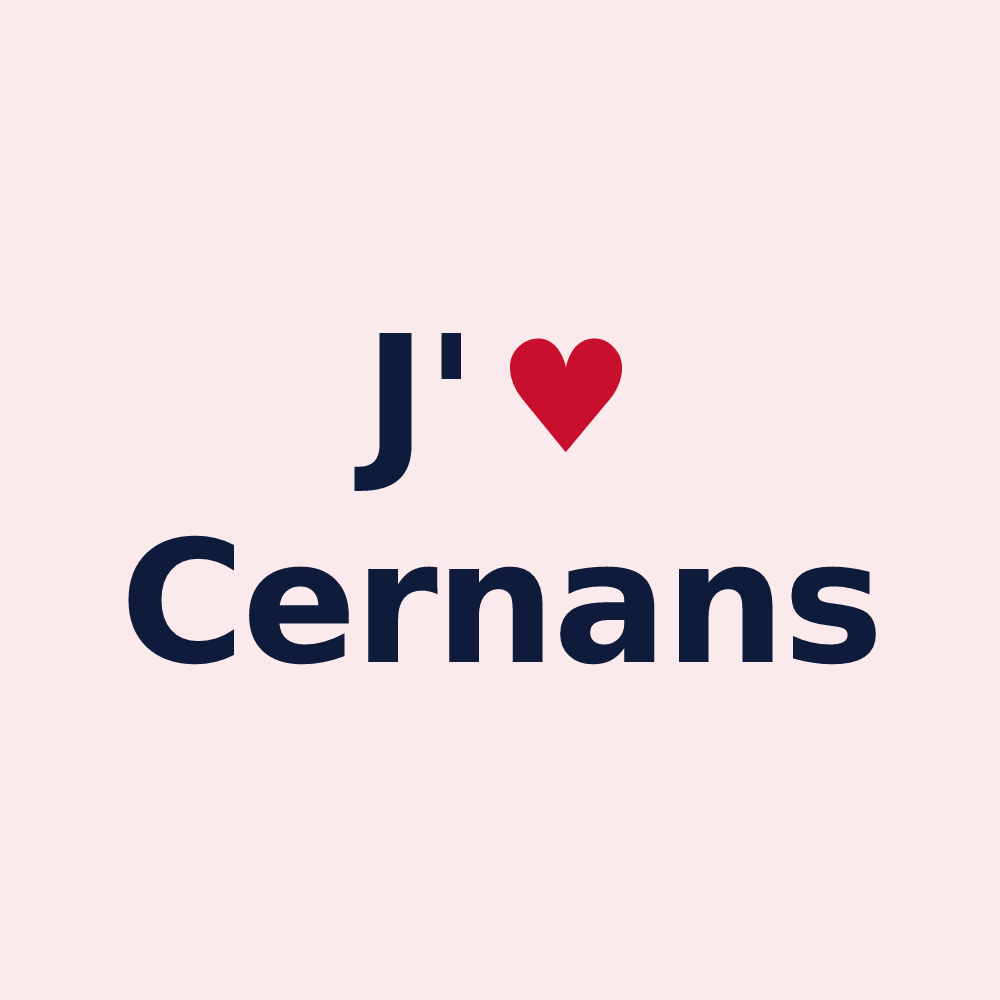Magnet personnalisé Cernans — design J'aime Cernans